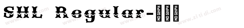SHL Regular字体转换